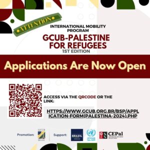 Applications for the 1st Edition of the GCUB-Palestine International Mobility Programme for Refugees