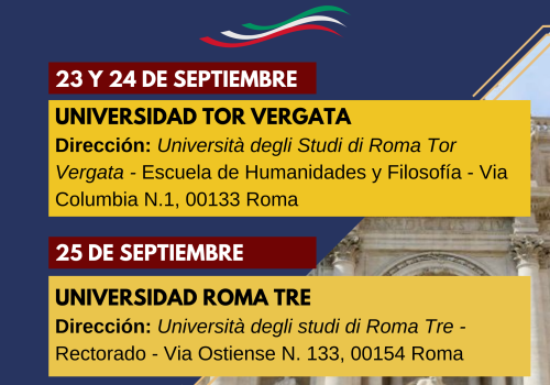 Dirección - Eventos del GCUB en Roma